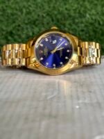 ROLEX IN GOLD CHAIN AND WITH BLUE DIAL – 40mm – Stainless Steal - Image 5
