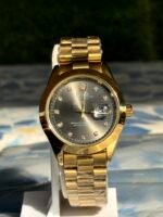 ROLEX IN GOLD CHAIN AND WITH BLACK DIAL – 40mm – Stainless Steal – C-285 - Image 5