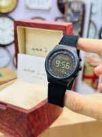 AL-FAJAR IN ROUND WITH LEATHER STRAPS