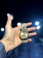 ROLEX IN CROWN TWO-TONE GOLD FACEPLATE– Stainless Steal - Image 2